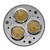 voordelige Gloeilampen-1pc 280 lm GU10 LED-spotlampen 3 LED-kralen COB Dimbaar Warm wit 220-240 V / #