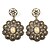 cheap Earrings-Glamorous Flower Style Retro Earrings for Women (Yellow)