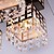 tanie Lampy sufitowe-1-lampowy 45 (18 &quot;) kryształowe oświetlenie wpuszczane Metal Galwanizowany Nowoczesne Współczesne 110-120v / 220-240v / e26 / e27