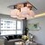 billiga Plafonder-rostfritt taklampa med 4 ljus i kub form