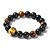 お買い得  ブレスレット-Gorgeous Black  Onyx Round Men&#039;s Bracelet