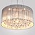 cheap Chandeliers-4-Light 45 cm Crystal Chandelier Metal Drum Chrome Traditional / Classic 110-120V / 220-240V