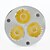 abordables Ampoules électriques-5W GU10 Spot LED MR16 3 COB 310 lm Blanc Chaud Gradable AC 100-240 V