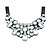זול שרשראות-Gorgeous Black Satin With Rhinestone Women&#039;s Necklace