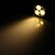 baratos Lâmpadas-1pç 280 lm GU10 Lâmpadas de Foco de LED 3 Contas LED COB Regulável Branco Quente 220-240 V / #