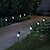 cheap LED Outdoor Lights-Solar Powered LED White Light Rechargeable Stainless Steel Garden Lawn Lamp (4-Pack)