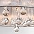 baratos Candeeiros de Lustre-4 luzes lustre de cristal de 45 cm em metal cromado tradicional / clássico 110-120v / 220-240v