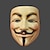 preiswerte Zubehör-Maske Inspiriert von V für Vendetta Beige Weihnachten Halloween Karneval Herrn Damen