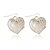 billige Øreringe-Classic Alloy Heart Design dråbe øreringe