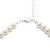billige Smykkesett-elfenben perle to stykke mini hjerte damene halskjede og øredobber smykker sett (38 cm)