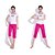 abordables Vêtements-Yoga Casual Costumes de sport (2 jeux Yoga manche courte corde T-shirt + pantalon de yoga)