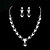 abordables Parures de Bijoux-Alliage étonnant avec strass / imitation Set Bijoux en perles des femmes y compris le collier, boucles d&#039;oreilles