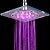 billige LED-brusehoveder-8-tommer 12-LED Akryl Ceiling Shower Head (Assorterede farver)