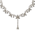 voordelige Sieradensets-schitterende strass bruiloft sieraden set, inclusief ketting, oorbellen en tiara