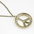 levne Módní náhrdelníky-starožitné měděné symbol míru náhrdelník