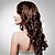 cheap Synthetic Wigs-Lace Front Long High Quality Synthetic Dark Brown Curly Hair Wig