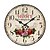 baratos Relógios de Parede Rústicos-Relógio de parede floral país