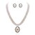 cheap Jewelry Sets-Gorgeous Clear Crystals And Imitation Pearls Jewelry Set,Including Necklace,Earrings And Tiara