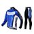 cheap Men&#039;s Clothing Sets-Mysenlan Men&#039;s Long Sleeve Cycling Jersey with Tights - Black Bike Jersey Tights Clothing Suit Thermal / Warm Windproof Fleece Lining Winter Sports Fleece Patchwork Mountain Bike MTB Road Bike Cycling