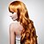 billige Syntetiske trendy parykker-capless ekstra lang toppkarakteren kvalitet syntetisk gyllent blondt krøllete hår parykk