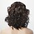 abordables Pelucas naturales de malla-Pelo humano pelucas sin tapa Rizado Rizado Peinados cortos 2020 Peluca Negro Pelo Natural 13 pulgada Mujer Marrón oscuro