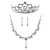 cheap Jewelry Sets-Gorgeous Rhinestones Wedding Jewelry Set,Including Necklace,Earrings And Tiara