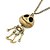 cheap Necklaces-Antique Copper Vintage Skeleton Man Necklace