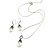 abordables Parures de Bijoux-alliage magnifique avec des bijoux perle d&#039;imitation des femmes, y compris collier, mis en boucles d&#039;oreilles