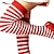 cheap Santa Hat &amp; Accessories-Socks / Long Stockings Sexy Costumes Christmas Accessories Women&#039;s Christmas Halloween New Year Festival / Holiday Cotton Red White Women&#039;s Easy Carnival Costumes