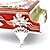 billige Smykkeskrin-personaliserede dejlige røde klaver formet tinlegering kvinders smykkeskrin