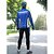 cheap Men&#039;s Clothing Sets-Mysenlan Men&#039;s Long Sleeve Cycling Jersey with Tights - Black Bike Jersey Tights Clothing Suit Thermal / Warm Windproof Fleece Lining Winter Sports Fleece Patchwork Mountain Bike MTB Road Bike Cycling