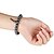 abordables Bracelet Homme-Bracelet à Perles Homme Noir Gemme unique Mode Bracelet Bijoux Noir pour Décontracté