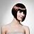 halpa Synteettiset trendikkäät peruukit-Synteettiset peruukit Suora Suora Peruukki Burgundi Synteettiset hiukset 12 inch Naisten Punainen