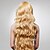 halpa Synteettiset trendikkäät peruukit-Synteettiset peruukit Laineita Tyyli Suojuksettomat Peruukki Vaaleahiuksisuus Vaaleahiuksisuus Synteettiset hiukset 26 inch Naisten Vaaleahiuksisuus Peruukki Pitkä Luonnollinen peruukki