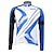 ieftine Îmbrăcăminte de ciclism pentru femei-Kooplus Bărbați Manșon Lung Jerseu Cycling - Rosu Albastru Bicicletă Jerseu, Uscare rapidă, Respirabil