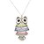 cheap Necklaces-Colourful Matching Owl Vintage Necklace