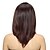 Недорогие Парики из искусственных волос-Монолитным средней черные прямые синтетические парики