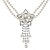 economico Parure di gioielli-collana di perle d&#039;avorio due signore pezzo vintage e gioielli orecchini set (38 cm)