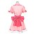 cheap Videogame Costumes-Inspired by TouHou Project Remilia Scarlet Video Game Cosplay Costumes Cosplay Suits / Dresses Patchwork Short Sleeve Blouse / Skirt / Bow Halloween Costumes