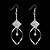 זול עגילים-Elegant Alloy Irregular Crystal Drop Earrings