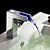 preiswerte Sprinkle® Badarmaturen-Sprinkle® by Lightinthebox - Moderne LED-Wasserfall Waschbecken Wasserhahn - Chrom-Finish