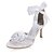 preiswerte Damenschuhe-TIBETA - Sandalen mit hohen Absätzen Hochzeit Pfennigabsatz Satin