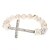 billige Motearmbånd-Cross Imitation Ivory Turquoise Diamond Ball Bracelet