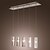 abordables Luces de isla-Colgante de cristal de 5 luces, grupo de metal ligero, cromo, moderno, contemporáneo, 110v 110-120v 220-240v