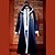 cheap Anime Costumes-Inspired by Fairy Tail Gerard Fernandes Anime Cosplay Costumes Japanese Cosplay Suits Patchwork Long Sleeve Cloak T-shirt For Men&#039;s / Satin