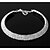 cheap Collar Necklaces-Synthetic Diamond Layered Necklace Statement Ladies Casual Birthstones Diamond Alloy Screen Color Silver Necklace Jewelry For
