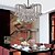levne نجف-MAISHANG® 45 cm (17 inch) Crystal Chandelier Metal Candle-style Painted Finishes Modern Contemporary 110-120V / 220-240V