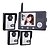 billige Videodørtelefonsystemer-2.4GHz Wireless 3,5 tommer skærme Video dørtelefon med 3 Kamera