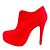 abordables Bottes Femme-Chaussures Femme - Décontracté - Rouge - Talon Aiguille - Bottes à la Mode - Bottes - Daim