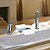 cheap Bathtub Faucets-Bathtub Faucet - Contemporary Chrome Roman Tub Ceramic Valve Bath Shower Mixer Taps / Two Handles Three Holes
